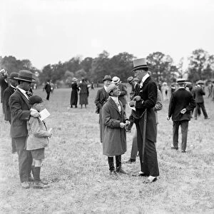 Lord Lascelles with Steve Donoghue at the Oaks Day at Epsom, circa 1937