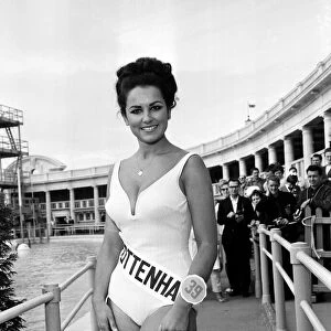 Miss UK 1966. Boxer Brian London judging at Blackpool. 9th August 1966