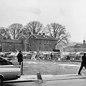 New Theatre site in Cambridge city centre. 1st March 1964