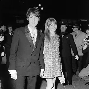 Paul McCartney attending the film premiere of How I Won the War which stars fellow
