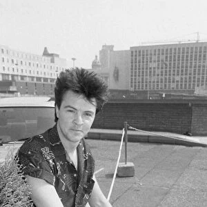 Paul Young during a visit to Birmingham 26th July 1983