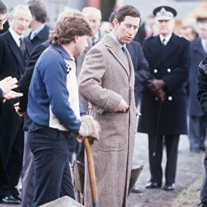 Prince Charles in Easterhouse Scotland meeting locals 1987 Glasgow
