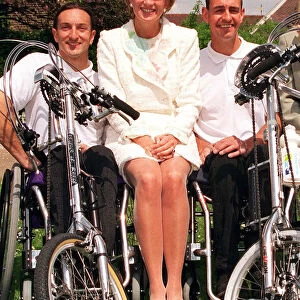 PRINCESS DIANA IN WHITE SUIT, CHRIS MADDEN AND MARK REYNOLDS AT LAUNCH OF PUSH 2000 AT