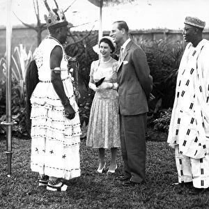 Queen Elizabeth II and Prince Philip on the Royal Tour of Nigeria