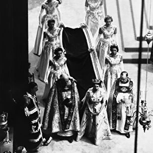 The Queens Coronation at Westminster Abbey 2nd June 1953