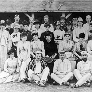 Racquets at the ready, members of South Boldon Lawn Tennis Club in 1891