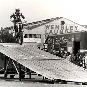 Robert Craig Knievel professionally known as Evel Knievel in practice - 22 / 05 / 1975