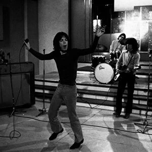 The Rolling Stones: 29th November 1968 during rehearsals at the Wembley Park Studios for