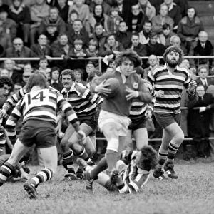 Rugby: London Welsh vs. Bath. January 1977 77-00102-014
