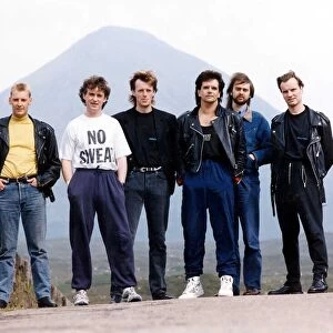Runrig music groups August 1991 Donnie Munro and band members