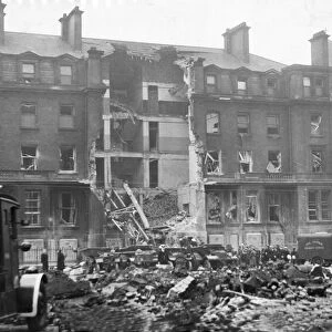 Salford Royal Hospital, after an air raid during The Manchester Blitz of World War Two