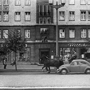 Scenes in East Berlin, East Germany showing daily life continuing as normal soon after
