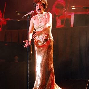 Singer Shirley Bassey performing at the Newcastle Arena. 11 / 05 / 96