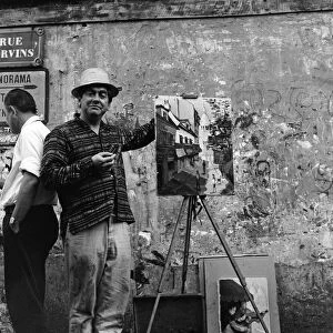 Tony Hancock filming "The Rebel"in Paris. 11th September 1960