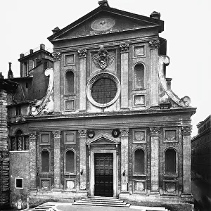 Facade of the Church of Santo Spirito in Sassia in Rome