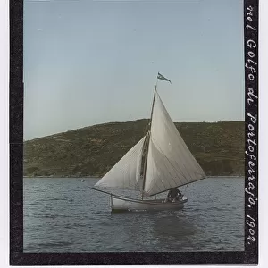 "Maria Virginia" sailing boat in the Gulf of Portoferraio, Elba Island