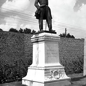 Monument to Marshall Mac Mahon. Sculpture of Luigi Secchi at Magenta