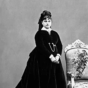Portrait of Rosa Vercellana of Mirafiori (wife of Vittorio Emanuele II)