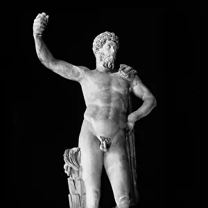 Statue of Marcus Aurelius on display at the Louvre Museum, Paris