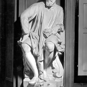 Statue of Michelangelo, by Antonio Novelli, in the Casa Buonarroti, Florence