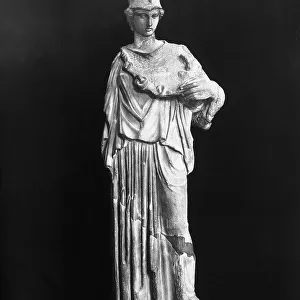 Statue of Minerva taken from the island of Crete on display at the Louvre Museum, Paris