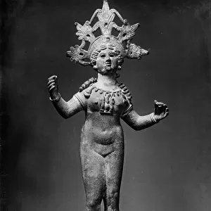 Statuette of Venus. Egyptian, Roman age sculpture preserved in the Louvre Museum, Paris