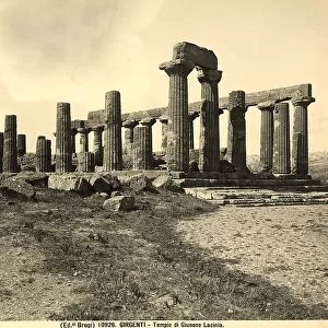 The Temple of Juno Licinia in the Valley of Temples in Agrigento