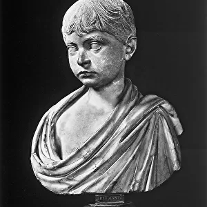 Tiberius Claudius Caesar Britannicus, Roman bust, in the Galleria degli Uffizi, Florence