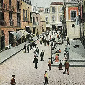 View of via Avvenire, Torre Annunziata, Naples, postcard