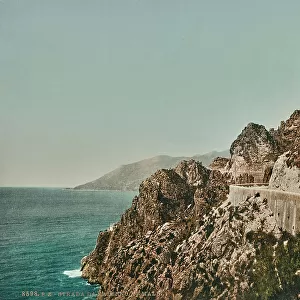 View of the road that leads from Salerno to Amalfi