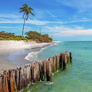 Florida, Sanibel Island, empty beach