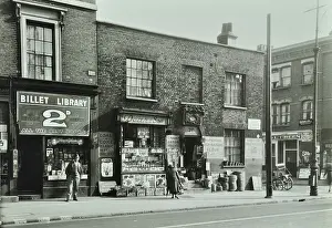 Flour Prints: 78 Upper Clapton Road: front elevation, London, 1935 (b/w photo)