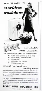 Electric Prints: Advert for a Bendix automatic electric washer