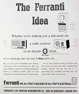Electricity Prints: Advertisement for Ferranti