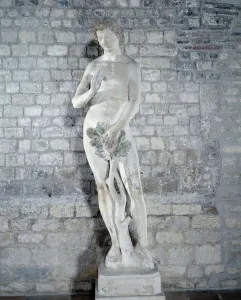 Adam Sculpture from the cathedrale Notre Dame de Paris. 1260 approx. Sun Adam Sculpture from the cathedrale Notre Dame de Paris. 1260 approx. Sun