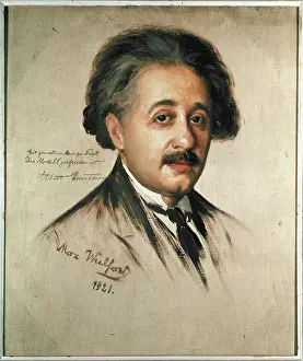 Max Wulfart Prints: Albert Einstein, 1921 (drawing)