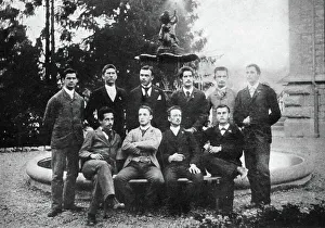 Einstein Albert 1879 1955 Prints: Albert Einstein with his graduation class at Cantonal School