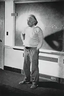 German Swiss American Prints: Albert Einstein in his study at Institute of Advanced Study