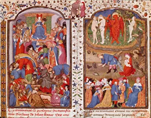 Allegory of Fortune (left) and Paradise, on top Adam and Eve Miniature taken from " Allegory of Fortune (left) and Paradise, on top Adam and Eve Miniature taken from "