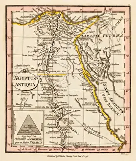 William Faden Prints: Ancient Egypt. Map