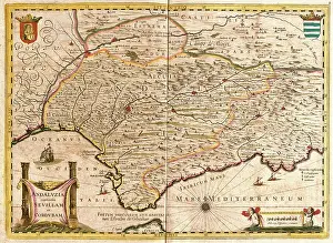 Frederick De Wit Prints: Andalusia, Spain