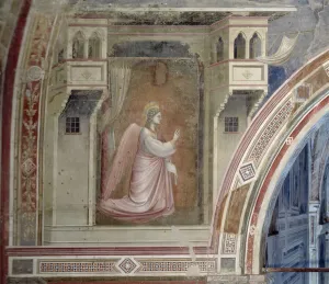 The Annunciation, detail of the Angel Gabriel, from the lunette above the altar, c The Annunciation, detail of the Angel Gabriel, from the lunette above the altar, c