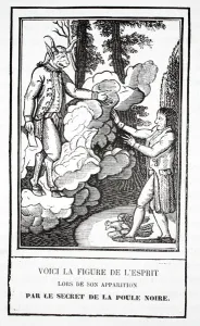 The apparition of the spirit, a secret of the Black Hen (litho) The apparition of the spirit, a secret of the Black Hen (litho)