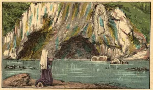 The Apparition of Virgin Mary in Lourdes - The Virgin appears to Bernadette Soubirous (1844-1879) The Apparition of Virgin Mary in Lourdes - The Virgin appears to Bernadette Soubirous (1844-1879)