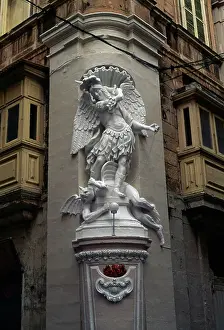 La Valette Prints: Archangel Michael and devil