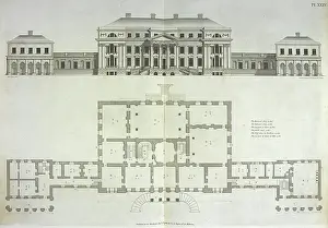 Georgians Exhibition Prints: An architectural plan
