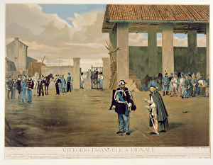 The Armistice of Vignale (colour litho) The Armistice of Vignale (colour litho)