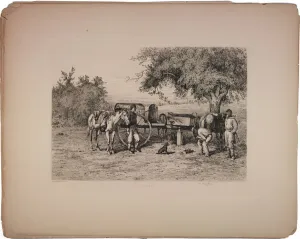 Edwin Austin Forbes Prints: An Army Forge, 1876 (etching)