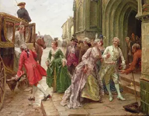 Footman Prints: Arrival for the Wedding