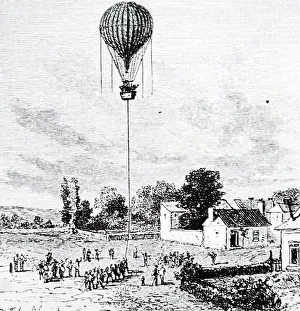 Aeronaut Prints: The ascent of Eugene Godard's balloon Eagle